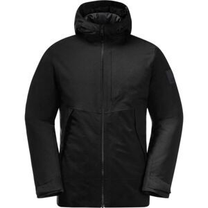 Jack Wolfskin TEMPELHOF M Pánska zimná bunda, čierna, veľkosť M