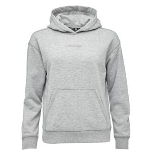 Calvin Klein PULLOVER HOODIE Dámska mikina, sivá, veľkosť L