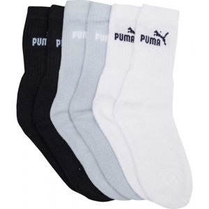 Puma SPORT JUNIOR 3P Juniorské ponožky, čierna,biela,svetlomodrá, veľkosť