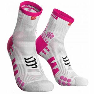 Compressport RACE V3.0 RUN HI Bežecké ponožky, biela, veľkosť