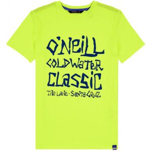 O'Neill LB COLD WATER CLASSIC T-SHIRT Chlapčenské tričko, reflexný neón,tmavo modrá, veľkosť