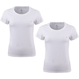 Calvin Klein S/S CREW NECK 2PK Dámske tričko, biela, veľkosť S