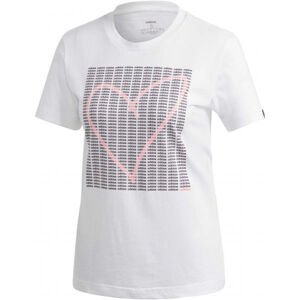 adidas W ADI HEART T biela Bijela - Dámske tričko