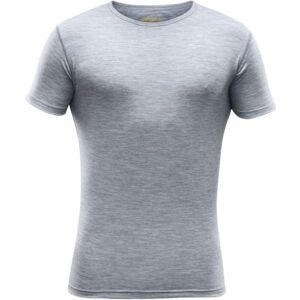 Devold BREEZE T-SHIRT M sivá Siva - Pánske vlnené tričko
