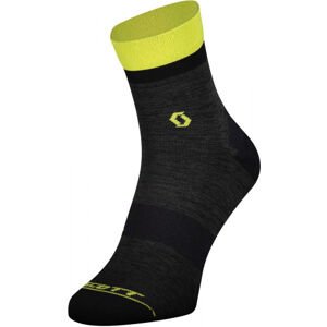 Scott TRAIL QUARTER Kompresné cyklo ponožky, čierna, veľkosť 36-38