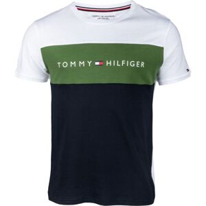 Tommy Hilfiger CN SS TEE LOGO FLAG čierna M - Pánske tričko
