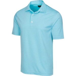 GREGNORMAN PROTEK ML75 STRIPE POLO Pánske golfové polo tričko, tyrkysová, veľkosť L