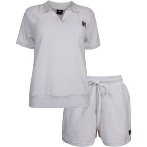 Fila SET POLO AND SHORT PANTS IN SPONGE TERRY Dámske pyžamo, biela, veľkosť