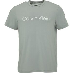 Calvin Klein S/S CREW NECK Pánske tričko na spanie, sivá, veľkosť