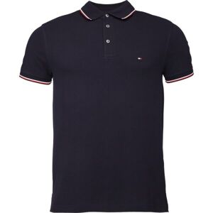 Tommy Hilfiger 1985 RWB TIPPED SLIM POLO Pánske tričko, tmavo modrá, veľkosť