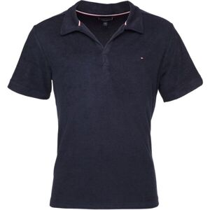 Tommy Hilfiger TERRY SHIRT Pánske tričko polo, tmavo modrá, veľkosť