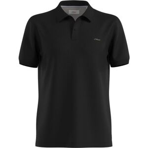 s.Oliver RL POLO SHIRT Pánske polo tričko, čierna, veľkosť