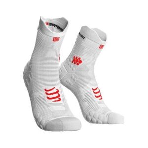 Compressport RACE V3.0 RUN HI Bežecké ponožky, biela, veľkosť
