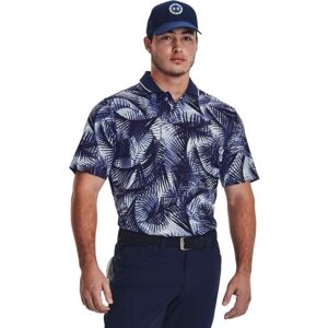 Under Armour ISO-CHILL GRPHC PALM POLO Pánske polo tričko na golf, modrá, veľkosť