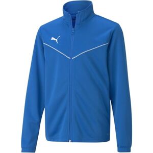 Puma TEAMRISE TRAINING POLY JACKET JR Chlapčenská mikina, modrá, veľkosť