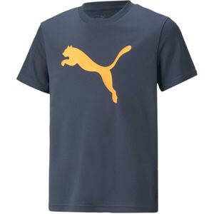 Puma ACTIVE SPORTS POLY CAT TEE B Chlapčenské tričko, tmavo modrá, veľkosť