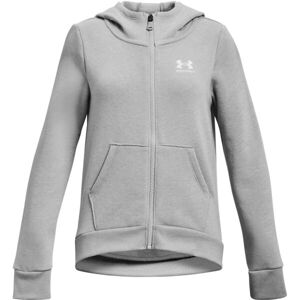 Under Armour RIVAL FLEECE LU Dievčenská mikina, sivá, veľkosť