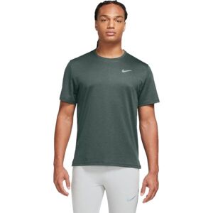 Nike NK DF UV MILER SS Pánske tréningové tričko, tmavo zelená, veľkosť
