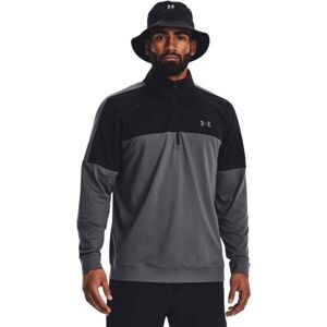 Under Armour STORM MIDLAYER Pánska golfová mikina, sivá, veľkosť