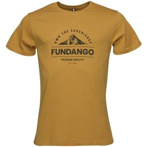 FUNDANGO BASIC Pánske tričko, žltá, veľkosť