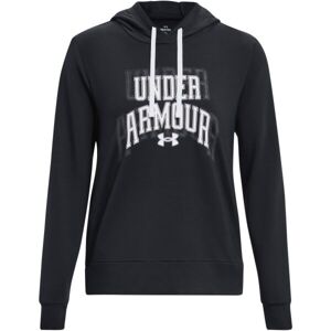 Under Armour RIVAL TERRY GRAPHIC Dámska mikina, čierna, veľkosť