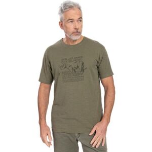 BUSHMAN NERICON Pánske tričko, khaki, veľkosť