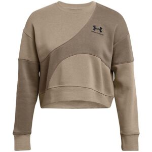 Under Armour ESSENTIAL FLEECE Dámska mikina, béžová, veľkosť