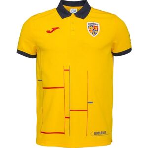 Joma FED. FUTBOL RUMANÍA FREE TIME SHORT SLEEVE POLO Pánske polo tričko, žltá, veľkosť