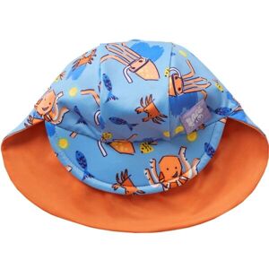 Bambinomio WAVE Obojstranná detská kúpacia čiapka, modrá, veľkosť