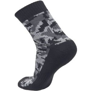 CERVA NEURUM CAMOU Pánske ponožky, tmavo sivá, veľkosť