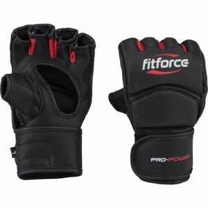 Fitforce PRO POWER čierna XL - MMA bezprstové rukavice