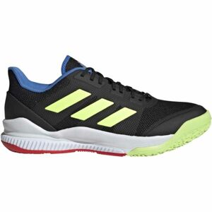 adidas STABIL BOUNCE Pánska hádzanárska obuv, čierna,svetlo zelená,biela, veľkosť 42