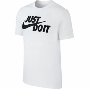 Nike NSW TEE JUST DO IT SWOOSH Pánske tričko, biela, veľkosť 2XL