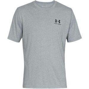 Under Armour SPORTSTYLE LEFT CHEST SS Pánske tričko, sivá, veľkosť S