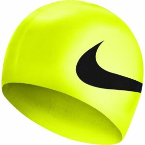 Nike BIG SWOOSH Plavecká čiapka, reflexný neón,čierna, veľkosť
