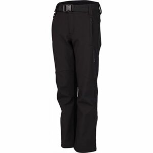 Lewro DALEX čierna 128-134 - Detské softshellové nohavice