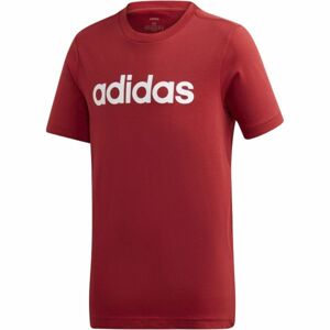 adidas YB E LIN TEE Detské tričko, červená, veľkosť 176