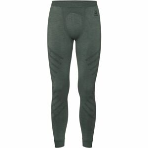 Odlo SUW MEN'S BOTTOM NATURAL+ KNISHIP WARM Pánske funkčné legíny, kaki, veľkosť XL