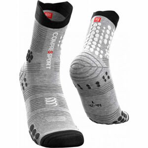 Compressport PRO RACING SOCKS V3.0 TRAIL Bežecké ponožky, sivá, veľkosť
