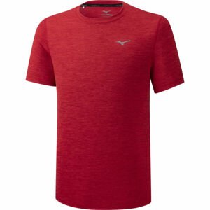 Mizuno IMPULSE CORE TEE Pánske bežecké tričko, červená,tmavo sivá, veľkosť