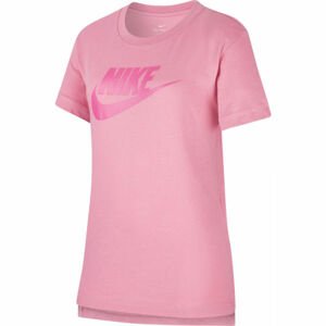 Nike NSW TEE DPTL BASIC FUTURA G ružová M - Dievčenské tričko