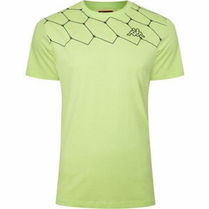 Kappa LOGO AREBO Pánske tričko, svetlo zelená, veľkosť XL