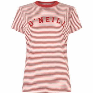 O'Neill LW ESSENTIALS STRIPE T-SHIRT červená XS - Dámske tričko