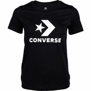 Converse STAR CHEVRON TEE Dámske tričko, čierna, veľkosť L