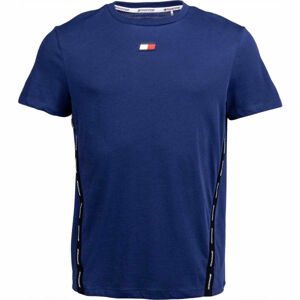 Tommy Hilfiger TAPE TOP Pánske tričko, tmavo modrá, veľkosť M