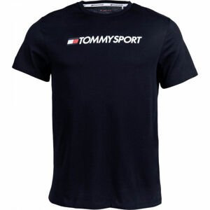 Tommy Hilfiger CHEST LOGO TOP tmavo modrá L - Pánske tričko