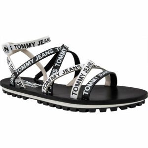 Tommy Hilfiger COLOR BLOCK CLEATED FLAT SANDAL čierna 36 - Dámske sandále