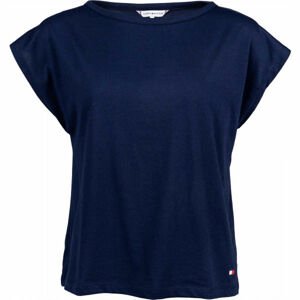 Tommy Hilfiger T-SHIRT Dámske tričko, tmavo modrá, veľkosť XS