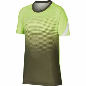 Nike DRY ACD TOP SS GX FP Chlapčenské futbalové tričko, khaki, veľkosť M