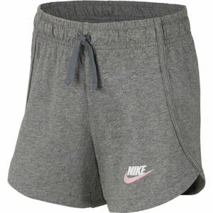 Nike NSW SHORT JERSEY G sivá M - Dievčenské šortky